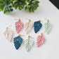 Leaf Earring, Polymer Clay Earrings, Pastel, Spring, Summer, Nature Inspired - Studio Niani