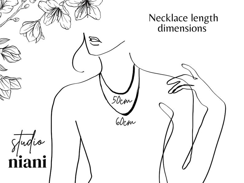 White Flower Necklace, Floral Necklace, Stainless Steel Chain, Polymer Clay Necklace, Elegant, Bridal - Studio Niani