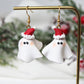 Christmas Earrings, Ghost Earrings, Polymer Clay Earrings, Cute Ghost, Clay Earrings, Christmas Earrings Clay, Christmas Earrings Cute, Gift