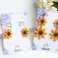 Sunflower Hoop Earrings, Floral Earrings, Summer Earrings, Spring Earrings, Polymer Clay Earrings, Statement Earrings, Clay Hoops, Handmade