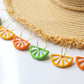 Lemon Earrings, Lime Earrings, Orange Earrings, Citrus Earrings, Hoop Earrings, Spring, Summer Earrings, Polymer Clay Earrings, Food jewelry