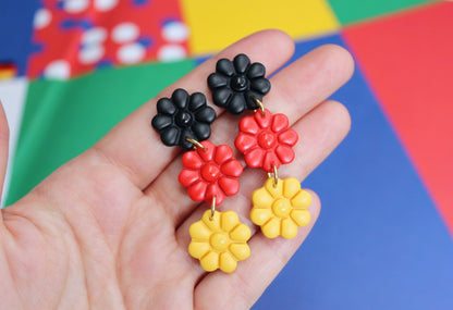 EURO 2024, EURO 2024 Germany Earrings, Football Earrings, Handmade Earrings, Flag Earrings,Statement Earrings,Football European Championship