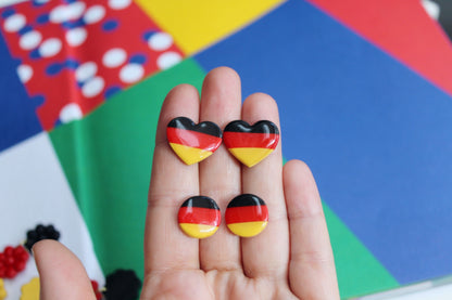 EURO 2024, EURO 2024 Germany Earrings, Football Earrings, Handmade Earrings, Flag Earrings,Statement Earrings,Football European Championship