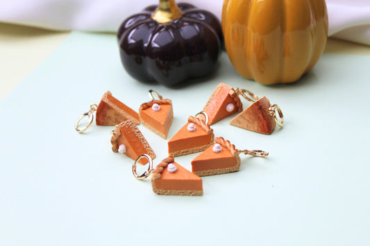 Pumpkin Pie Earrings, Pumpkin Earrings, Autumn Earrings, Halloween Earrings, Polymer Clay Earrings, Pumpkin Dangle Earrings, Handmade, Gift