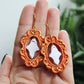 Ghost Earrings, Halloween Earrings, Polymer Clay Earrings, Ghost in a Frame, Frame Earrings, Halloween Earrings Clay, Halloween Earrings