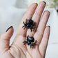 Spider Earrings, Halloween Earrings, Gothic Earrings, Spider Hoop Earrings,Dangle Earrings, Polymer Clay Earrings,Halloween Jewelry,Handmade