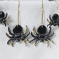 Spider Earrings, Halloween Earrings, Gothic Earrings, Spider Hoop Earrings,Dangle Earrings, Polymer Clay Earrings,Halloween Jewelry,Handmade