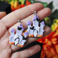 Halloween House Earrings, Halloween Earrings, Ghost Earrings, Dangle Earrings, Polymer Clay Earrings, Haunted House Earrings,Handmade, Gift