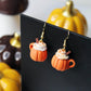 Pumpkin Spice Latte Earrings, Handmade, Pumpkin Earrings, Orange Earrings, Pumpkin Dangle Earrings, Autumn Earrings, Halloween Earrings,Gift