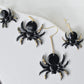Spider Earrings, Halloween Earrings, Gothic Earrings, Spider Hoop Earrings,Dangle Earrings, Polymer Clay Earrings,Halloween Jewelry,Handmade