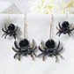 Spider Earrings, Halloween Earrings, Gothic Earrings, Spider Hoop Earrings,Dangle Earrings, Polymer Clay Earrings,Halloween Jewelry,Handmade