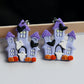 Halloween House Earrings, Halloween Earrings, Ghost Earrings, Dangle Earrings, Polymer Clay Earrings, Haunted House Earrings,Handmade, Gift