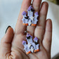 Halloween House Earrings, Halloween Earrings, Ghost Earrings, Dangle Earrings, Polymer Clay Earrings, Haunted House Earrings,Handmade, Gift