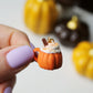Pumpkin Spice Latte Earrings, Handmade, Pumpkin Earrings, Orange Earrings, Pumpkin Dangle Earrings, Autumn Earrings, Halloween Earrings,Gift
