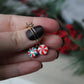 Christmas Hoops, Candy Cane Earrings, Christmas Earrings, Cookie Earrings, Polymer Clay Earrings, Handmade, Gifts for Her,Christmas Party
