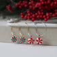 Christmas Hoops, Candy Cane Earrings, Christmas Earrings, Cookie Earrings, Polymer Clay Earrings, Handmade, Gifts for Her,Christmas Party