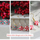 Candy Cane Studs, Christmas Earrings, Tiny Stud Earrings, Polymer Clay Earrings, Christmas Stud Earrings, Stud Pack,Gifts for Friends,Winter