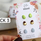 Chocolate Easter Egg Stud Earrings, Tiny Polymer Clay Easter Studs, Tiny Stud Earrings, Polymer Clay Earrings, Mini Easter Earrings,Handmade