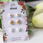 Easter Stud Earrings Set, Bunny Daisy & Gold Egg Polymer Clay Studs, Tiny Spring Earrings, Cute Easter Basket Gift, Tiny Stud Earrings, Gift