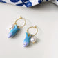 Sardine Hoop Earrings, Summer Earrings, Handmade Polymer Clay Fish Earrings, Minimal Ocean Jewelry, Polymer Clay Food Jewelry, Summer Gift