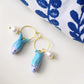 Sardine Hoop Earrings, Summer Earrings, Handmade Polymer Clay Fish Earrings, Minimal Ocean Jewelry, Polymer Clay Food Jewelry, Summer Gift