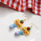 Sardine Pasta Earrings, Farfalle Pasta Earrings, Sardine Earrings, Summer Earrings, Handmade Earrings, Polymer Clay Food Jewelry,Summer Gift