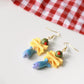 Sardine Pasta Earrings, Farfalle Pasta Earrings, Sardine Earrings, Summer Earrings, Handmade Earrings, Polymer Clay Food Jewelry,Summer Gift
