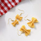 Pasta Earrings, Farfalle Earrings, Farfalle Pasta Earrings, Handmade Polymer Clay Pasta Earrings, Cute Food Jewelry, Polymer Clay Earrings