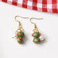 Olive Earrings, Olive Dangle Earrings, Summer Earrings, Food Charm, Polymer Clay Earrings, Handmade, Gift for Her, Polymer Clay Food Jewelry