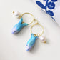 Sardine Hoop Earrings, Summer Earrings, Handmade Polymer Clay Fish Earrings, Minimal Ocean Jewelry, Polymer Clay Food Jewelry, Summer Gift