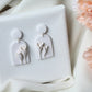 Calla Lily Earrings, Floral Earrings, Polymer Clay Earrings, Bridal - Studio Niani