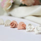 Earrings Stud Pack, Set of 3 pair of earrings, Polymer Clay Earrings, Elegant and Bridal - Studio Niani
