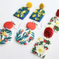 Fruit Earrings, Polymer Clay Earrings, Orange, Lemon, Strawberry, Spring Summer Earrings - Studio Niani