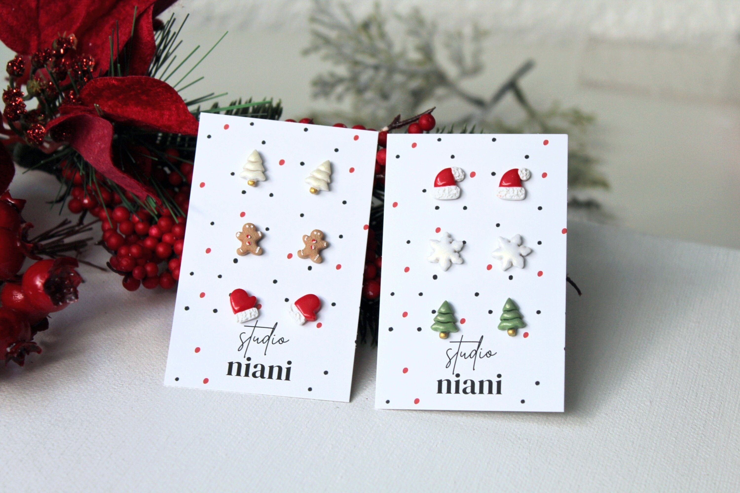 Christmas stud shop earrings