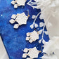 Snowflake Earrings, Polymer Clay Earrings, Winter Earrings, Christmas Earrings, Statement Earrings, Holiday Earrings, White,Glitter,Handmade