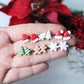 Christmas Earrings, Tiny Stud Earrings, Polymer Clay Earrings, Christmas Stud Earrings, Stud Pack, Gingerbread Man, Christmas Tree,Snowflake