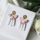 Polymer Clay Earrings, Flower Earrings, Clay Earrings, Floral Earrings, Wedding Earrings, Valentine's Day Earrings, Elegant Earrings, Bridal