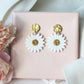Daisy Earrings, Statement Earrings, White Earrings, Floral Earrings, Polymer Clay Earrings,Spring Earrings,Daisy Statement Earrings,Handmade