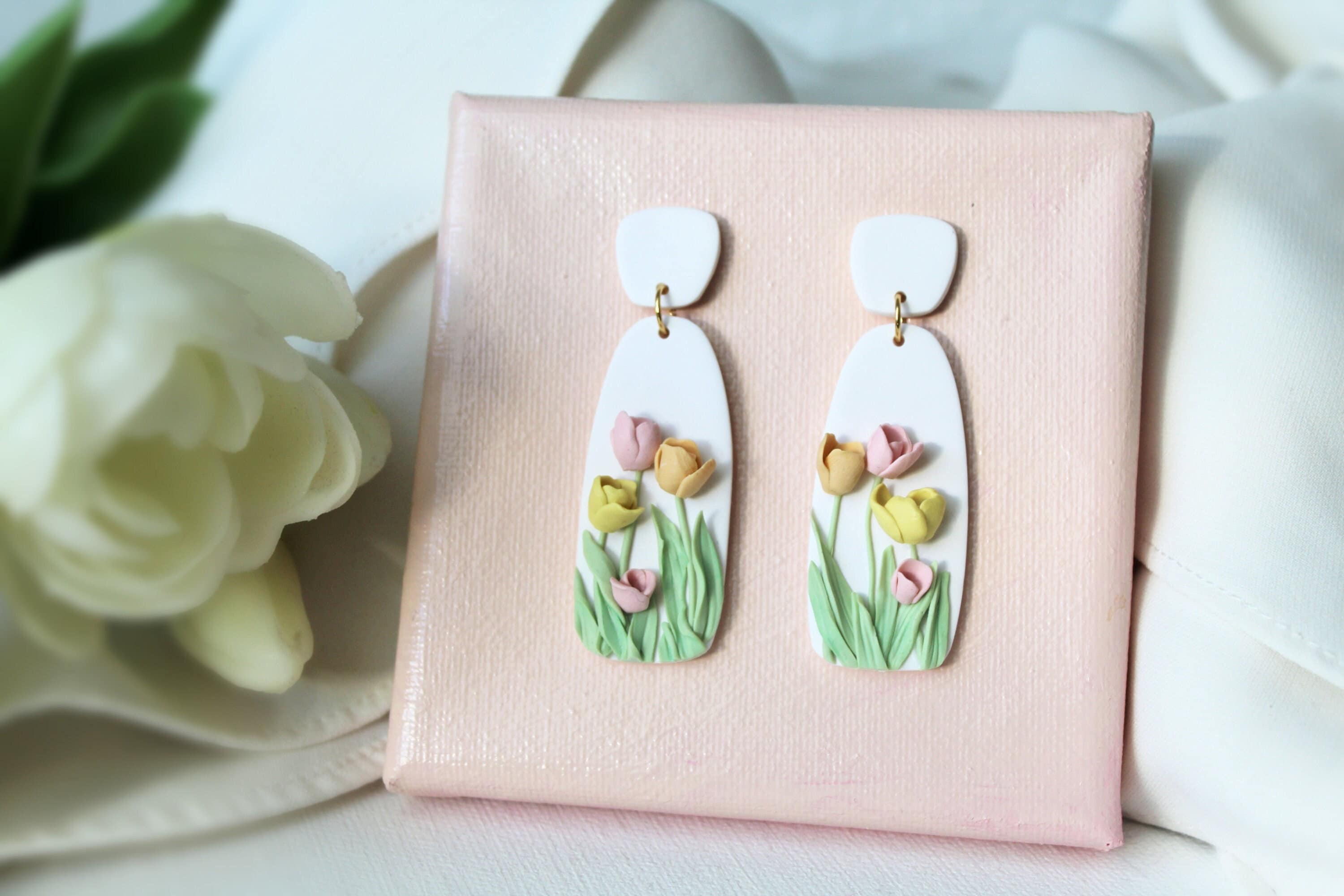Aggregate more than 137 polymer clay flower earrings super hot