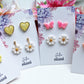 Earring Stud Pack, Daisy Stud Earrings, Butterfly Earrings, Elegant Studs, Polymer Clay Earrings, Spring Stud Earrings, Spring Earrings