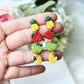 Fruit Earrings, Dangle Fruit Earrings, Polymer Clay Earrings, Summer Earrings, Earrings, Miniature food, Fruit Earrings Clay,Unique,Handmade