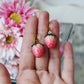 Strawberry Earrings, Dangle Earrings, Realistic Strawberry Earrings, Valentine's Day Gift, Clay Earrings, Summer Earrings, Handmade, Red