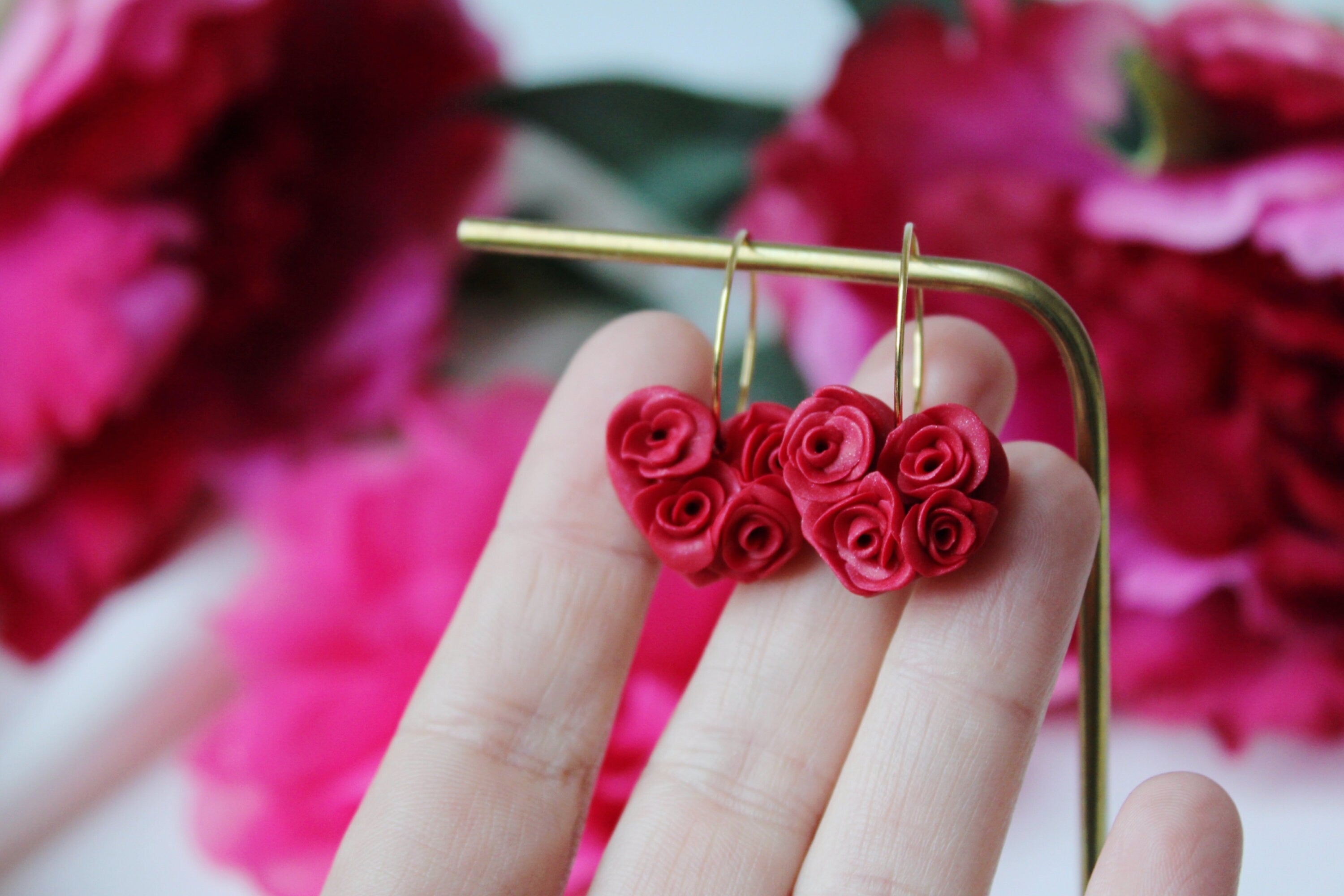 Botanical Earrings, Rose Stud Earrings, Single Earring, Rose Earrings,  Origami Earrings, Paper Earrings, Bijoux Origami, Kawaii - Etsy