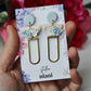 Floral Earrings, Flower Earrings, Polymer Clay Earrings, Spring Earrings, Clay Earrings, Aesthetic Earrings, Statement,Elegant Earrings,Gift