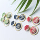Palm Leaf Earrings, Polymer Clay Earrings, Summer Earring, Botanical, Tropical, Palm Tree - Studio Niani