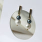 Pearl Earrings, Natural Black Freshwater Pearl, Baroque Pearls Earrings - Studio Niani