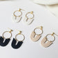 Polymer Clay Arch Earrings, Boho Earrings, Rainbow Earrings for Every Day - Studio Niani