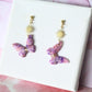 Polymer Clay Earrings, Butterfly ans Sun Earrings, Elegant Spring Earrings - Studio Niani