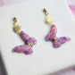 Polymer Clay Earrings, Butterfly ans Sun Earrings, Elegant Spring Earrings - Studio Niani
