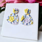 Polymer Clay Earrings, Floral Earrings Dangle, Spring Earrings, Pastel - Studio Niani